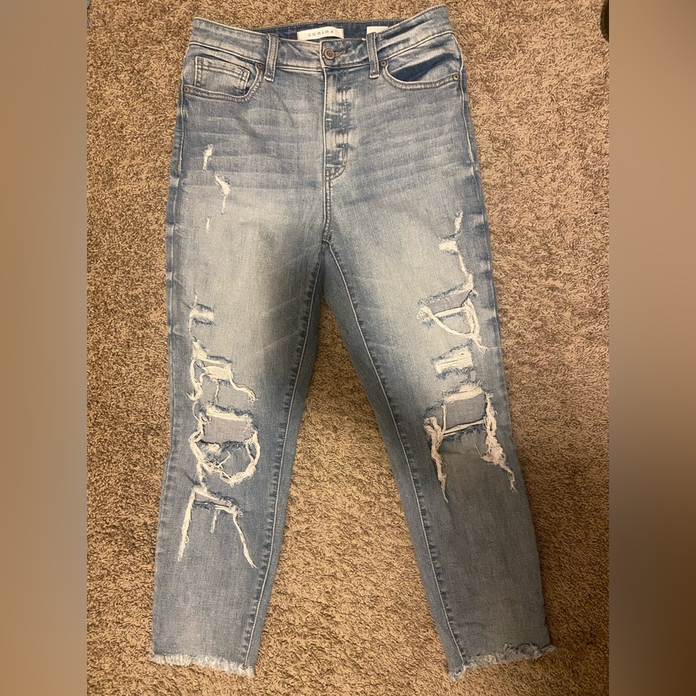 Super high rise mom jeans